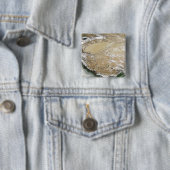 Satelliet-uitzicht van het Tibetaanse Plateau Vierkante Button 5,1 Cm (In situ)