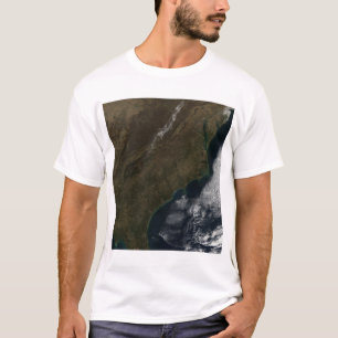 Satelliet-uitzicht van het zuidoosten van de Veren T-shirt