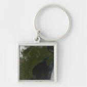 Satelliet uitzicht van New England Sleutelhanger (Voorkant)