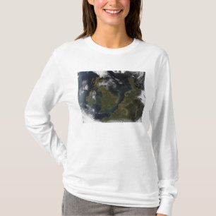 Satelliet-uitzicht van Noord-Europa T-shirt