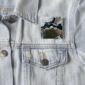 Satelliet-uitzicht van Noordwest-Canada Vierkante Button 5,1 Cm (In situ)