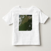 Satelliet-uitzicht van Oost-Colombia Kinder Shirts (Voorkant)