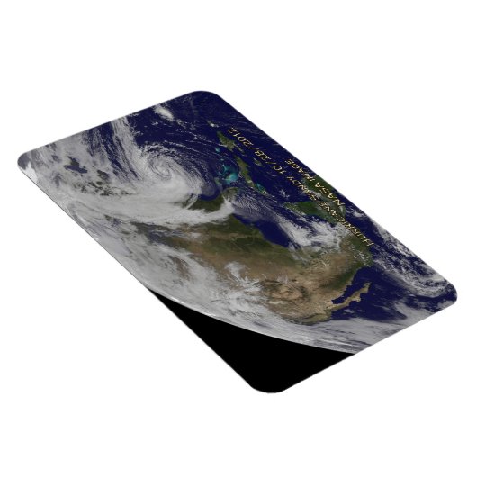 Satelliet-Uitzicht van orkaan Sandy Magneet (Rechterzijde)