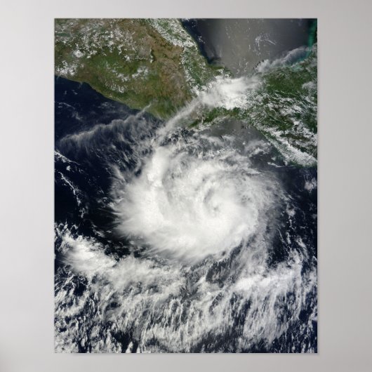 Satelliet uitzicht van Tropisch Storm Darby Poster (Voorkant)