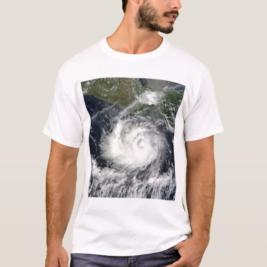Satelliet uitzicht van Tropisch Storm Darby T-shirt (Voorkant)