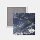 Satelliet-uitzicht van vulkanische mist magneet (Voorkant / Achterkant)