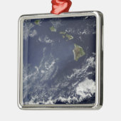 Satelliet-uitzicht van vulkanische mist metalen ornament (Links)