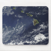 Satelliet-uitzicht van vulkanische mist muismat (Voorkant)