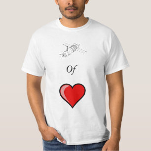 Satelliet van het T-shirt van de Liefde!