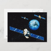 Satellietbaan Briefkaart (Voorkant / Achterkant)