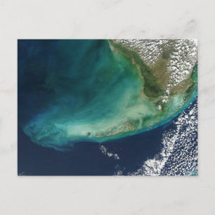 Satellietfoto van de Florida Keys Briefkaart