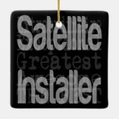 Satellietinstallateurs Keramisch Ornament (Achterkant)