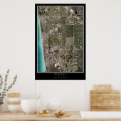 Satellietkaart van Naples Florida Poster (Keuken)