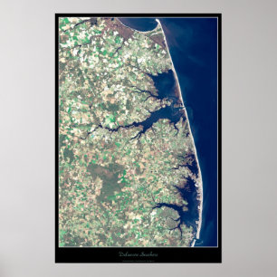 Satellietposter Delaware Seashore Poster