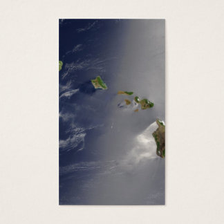 Satellietsatelliet Uitzicht van de Hawaiiaanse eil Visitekaartje