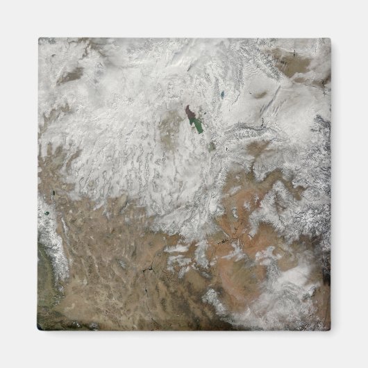 Satellietuitzicht van de westerne Verenigde Staten Magneet (Voorkant)