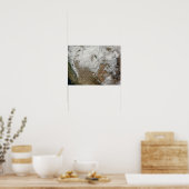 Satellietuitzicht van de westerne Verenigde Staten Poster (Keuken)