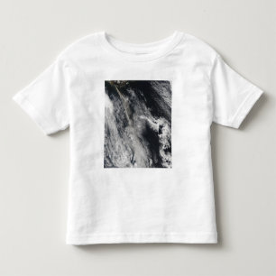Satellietuitzicht van een aspluim 2 kinder shirts