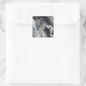 Satellietuitzicht van een aspluim 2 vierkante sticker (Tas)