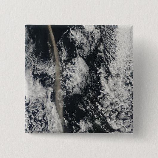 Satellietuitzicht van een aspluim vierkante button 5,1 cm (Voorkant)