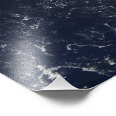 Satellietuitzicht van olielekken foto afdruk (Hoek)