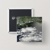 Satellietuitzicht van olieverlies 2 vierkante button 5,1 cm (Voorkant /achterkant)