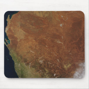 Satellietuitzicht van Western Australië Muismat