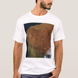 Satellietuitzicht van Western Australië T-shirt