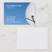 Satellite dish business card visitekaartje (Voorkant / Achterkant)