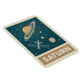 Satellite Saturn Retro Galaxy Magneet (Rechterzijde)
