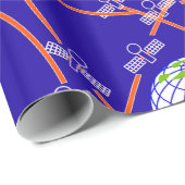 Satellites Orbiting Earth Cadeaupapier (Rol Hoek)