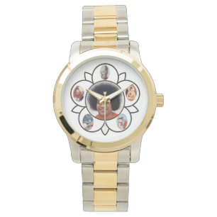 Sathya Sai Baba Gold en Silver Tone Watch Horloge