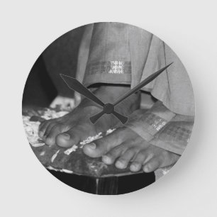 Sathya Sai Baba Lotus Feet Clock Ronde Klok