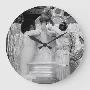 Sathya Sai Baba Round Large Wall klok