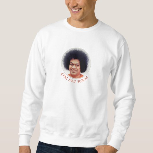 Sathya Sai Baba Sweatshirt OM SAI RAM (Voorkant)