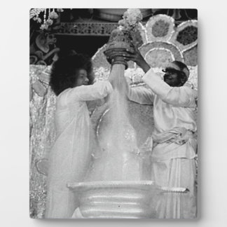Sathya Sai Baba Vibhuti Abishekam tot Shirdi Idol Fotoplaat