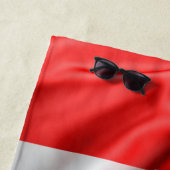 Satijn look Canadese vlag Strandlaken (In situ)