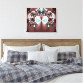 Satijnen lakens verpakt canvas afdruk (Insitu (Slaapkamer))