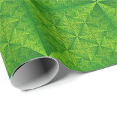 Satijngroen patroon cadeaupapier (Rol Hoek)
