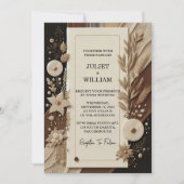 Satijnstof Fluweel Kant Linnen Papier Bruiloft Kaart (Voorkant)