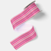 Satin Assez En Rose Ruban Satiné de 3" de Largeur, Bobin (Dos)