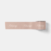 Satin Bains en couleur beige solide ruban satiné (Devant)