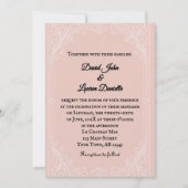Satin Blush Photo Wedding Invitation (Devant)