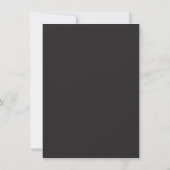 Satin d'argent et fleur d'or Invitation Bachelor (Dos)