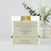 Satin en sterren blauw Joodse bruiloft Kaart (Staand voorkant)