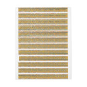 Satin Gold Honey Jar Sécurité Étiquette (Feuille)