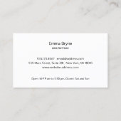 Satin Gold Seedle Needle Thread Seamstress Busi Visitekaartje (Achterkant)