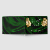Satin Green Quinceanera Anniversaire Livre d'or (Complet)