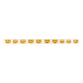 Satin "hartoog" emoji ribbon lint (Voorkant)