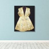 Satin Hunting Coat, geborduurd met Silks in Canvas Afdruk (Insitu (Houten vloer))